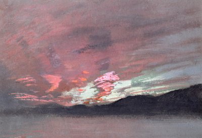 Stormy Sunset from Brantwood, Ruskin
